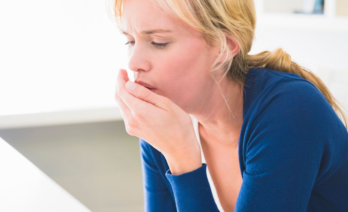 Women's cough is caused by parasites